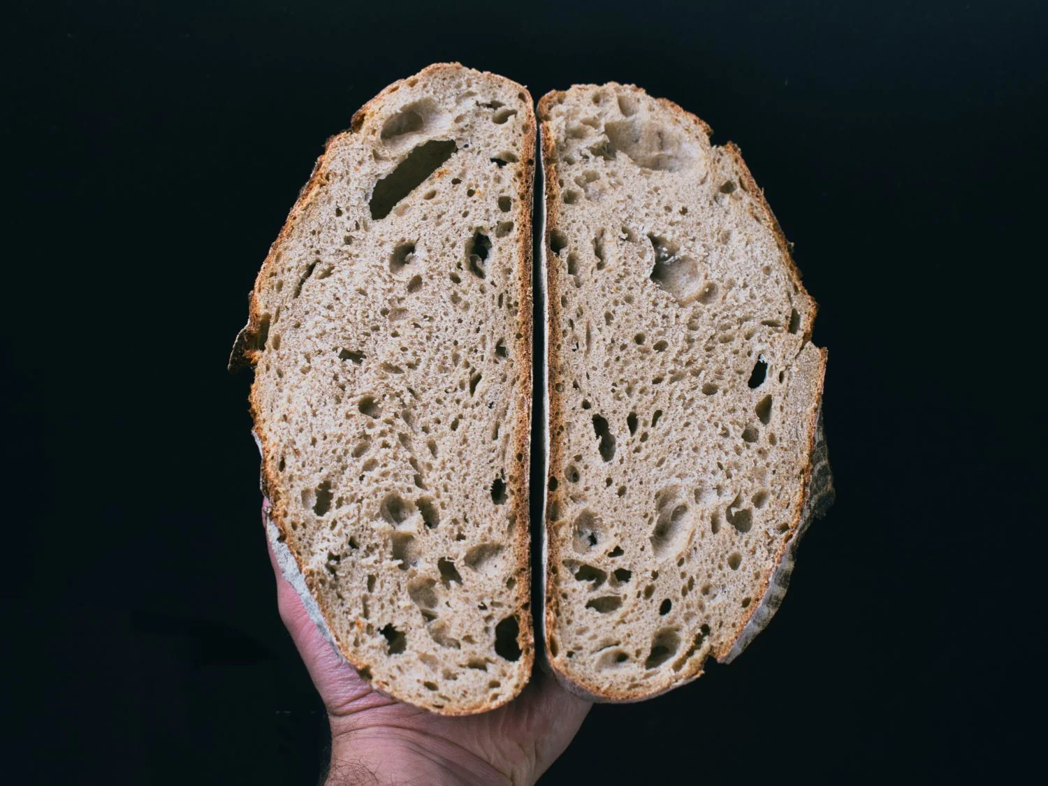 Frisch gebackenes Sauerteigbrot von Brotliebling